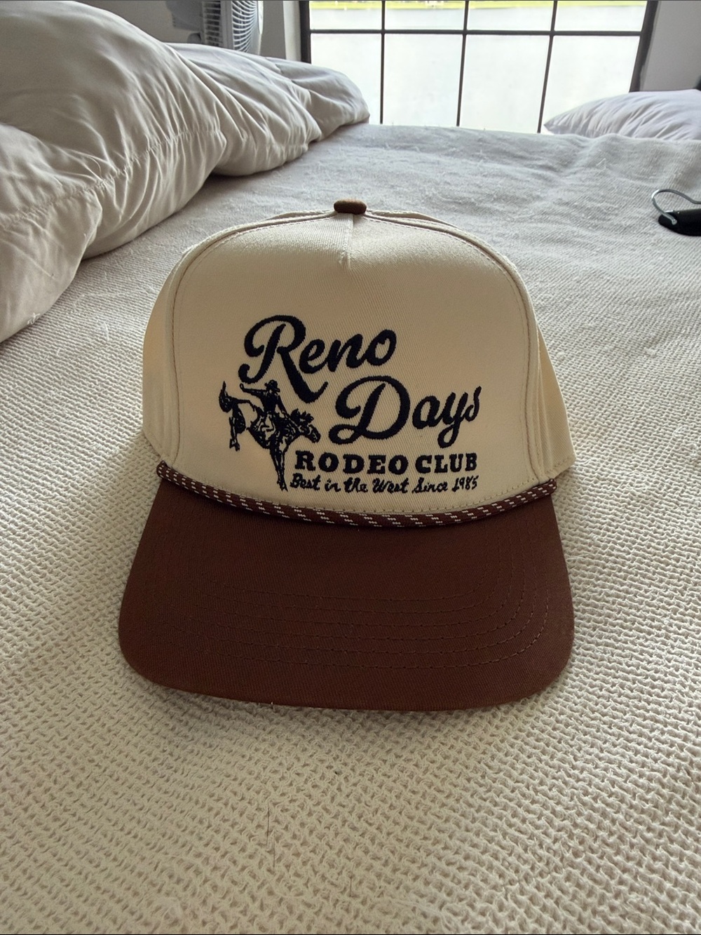 Reno Days Rodeo Club Trucker Cap - Cream & Brown